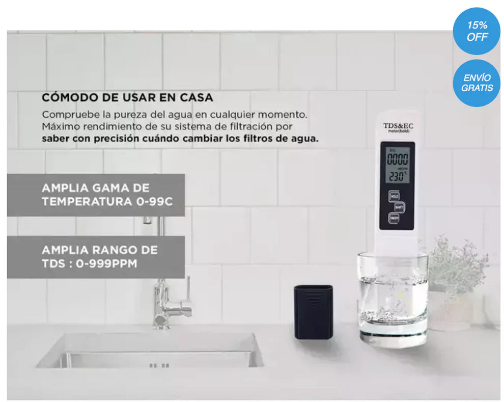 GotaSegura™-Medidor Digital Del Agua TDS