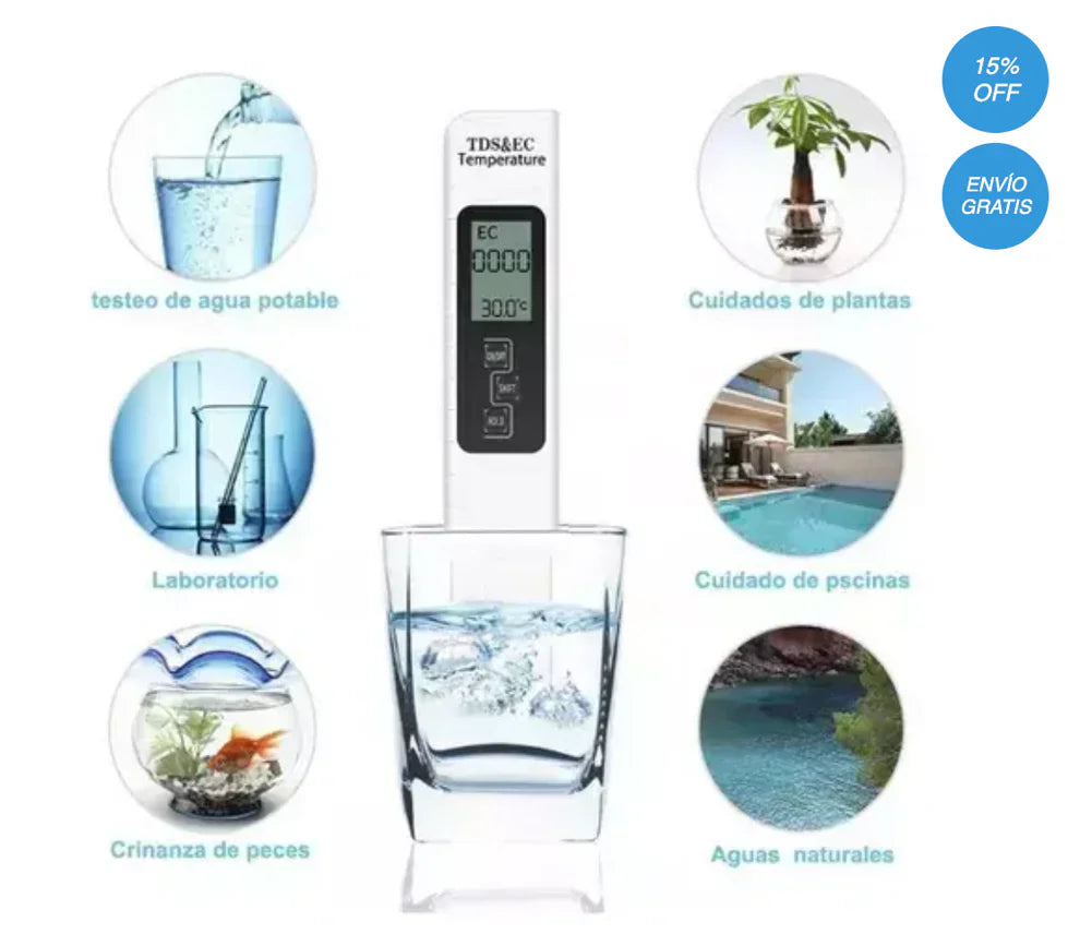 GotaSegura™-Medidor Digital Del Agua TDS