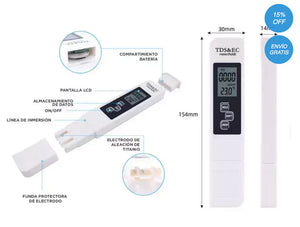 GotaSegura™-Medidor Digital Del Agua TDS